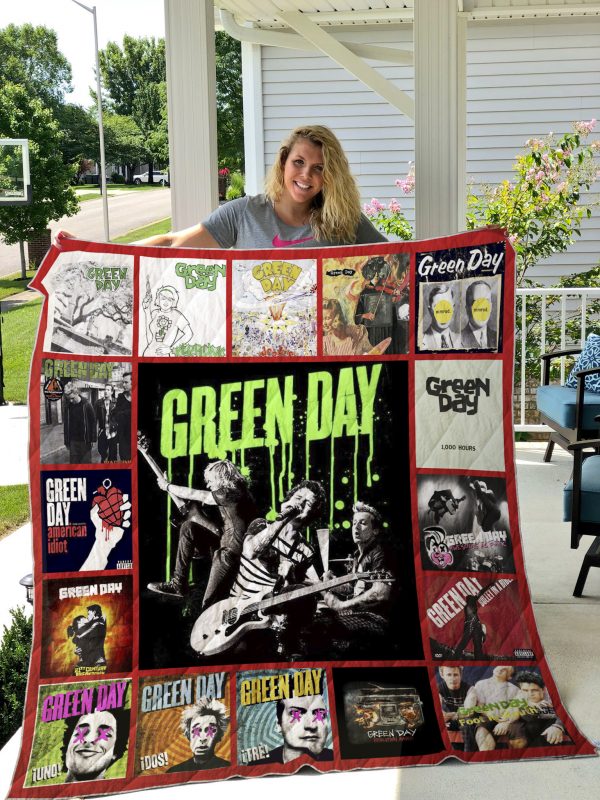 Green Day Style 2 Quilt Blanket