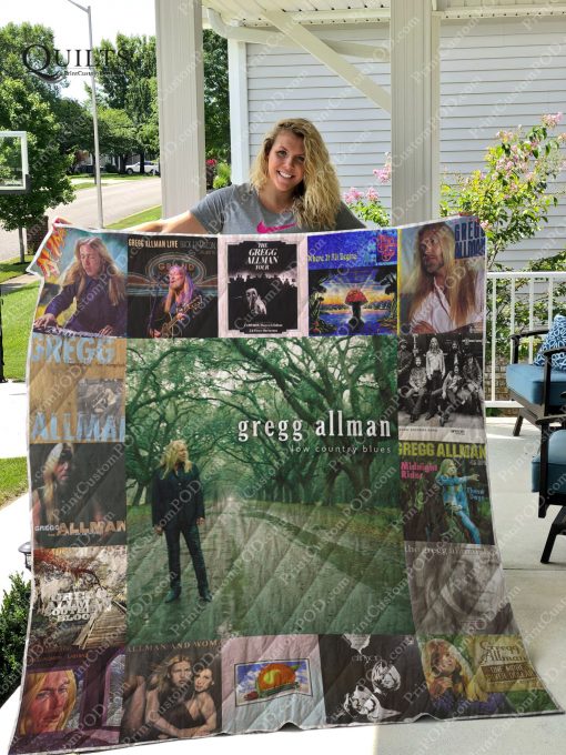 Gregg Allman Albums Quilt Blanket For Fans Ver 17