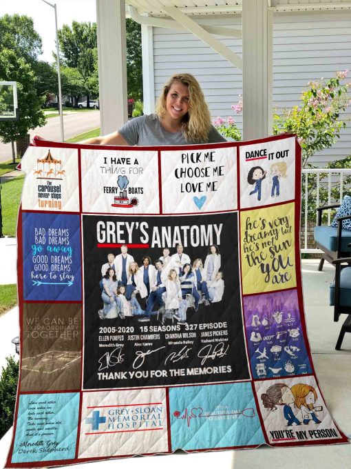 Grey’s Anatomy Quilt Blanket 01