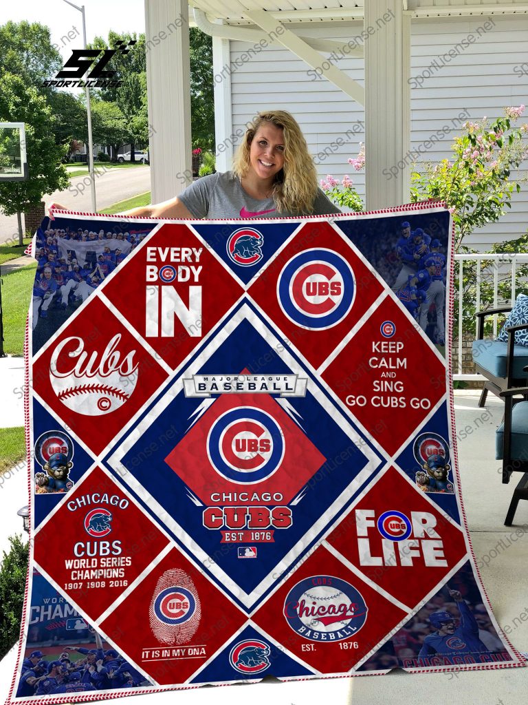 MLB - Chicago Cubs 17 quilt blanket - PrintQuilts