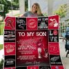 H – Detroit Red Wings D Quilt Blanket