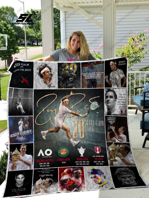 H – Roger Federer Quilt Blanket