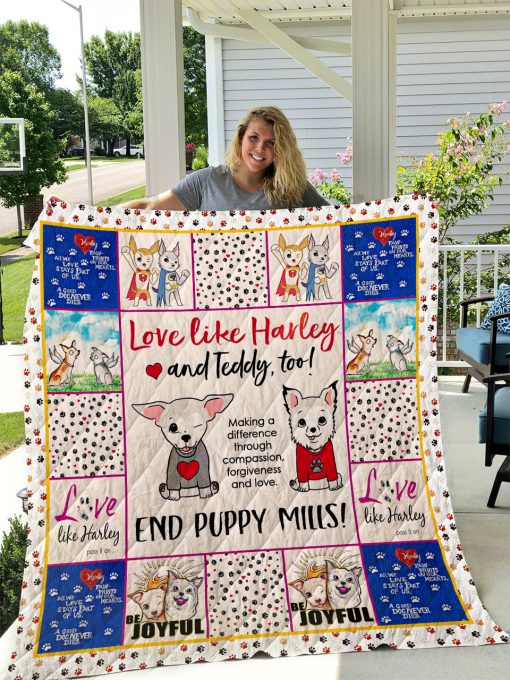 Harley And Teddy Quilt Blanket I1d1