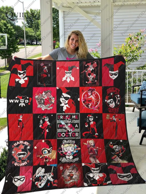 Harley Quinn Quilt Blanket For Fans