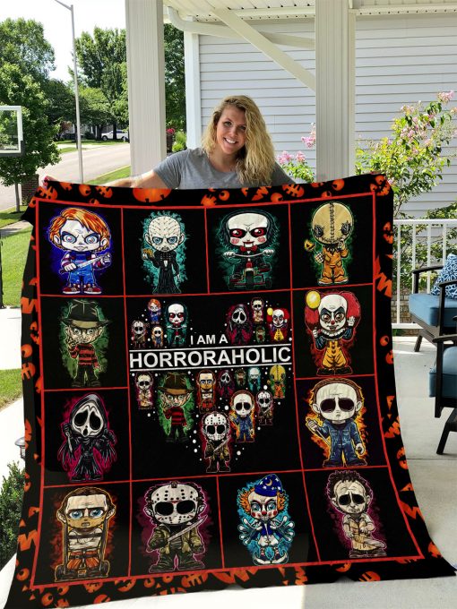 Horroraholic Quilt Blanket I1d1