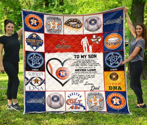 Houston Astros Family – To My Son Quilt