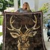 Hunting Deer Quilt Blanket 01