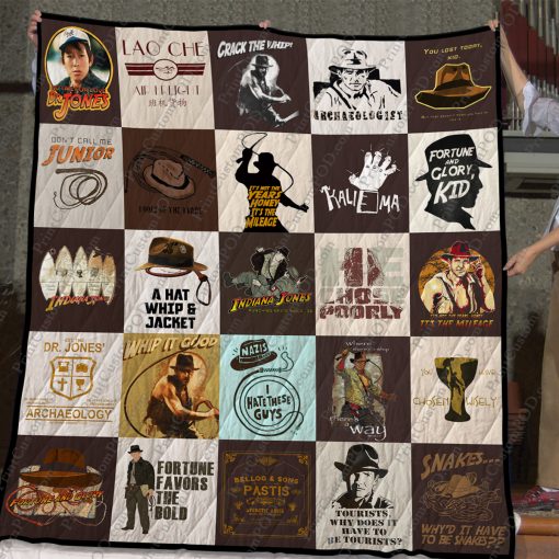 Indiana Jones T-shirt Quilt For Fans