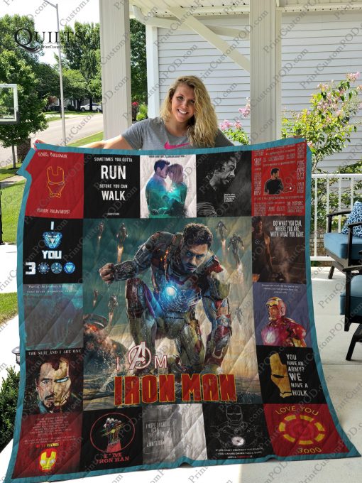 Iron Man Quilt Blanket