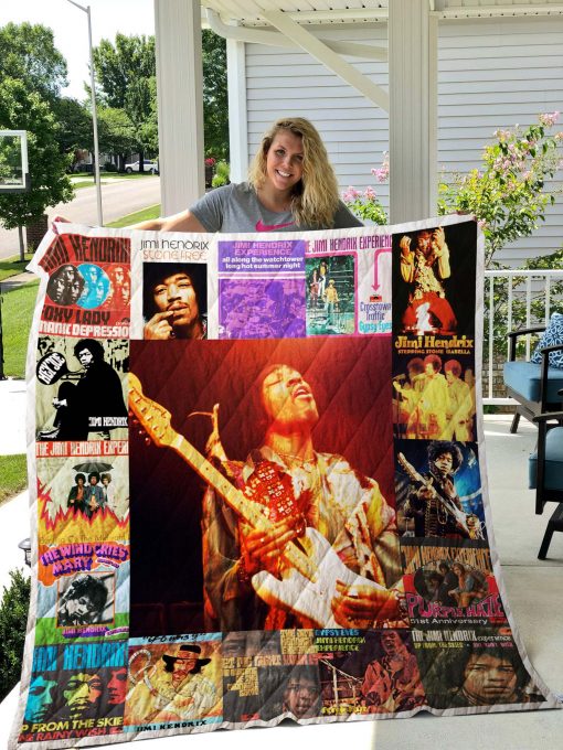 Jimi Hendrix Quilt Blanket 03