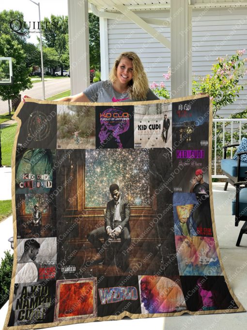 Kid Cudi Albums Quilt Blanket For Fans Ver 17