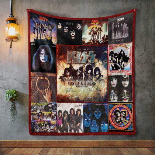 Kiss End Of The Road World Tour Quilt Blanket