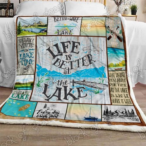 Life Is Better At The Lake Sofa Blanket Np185