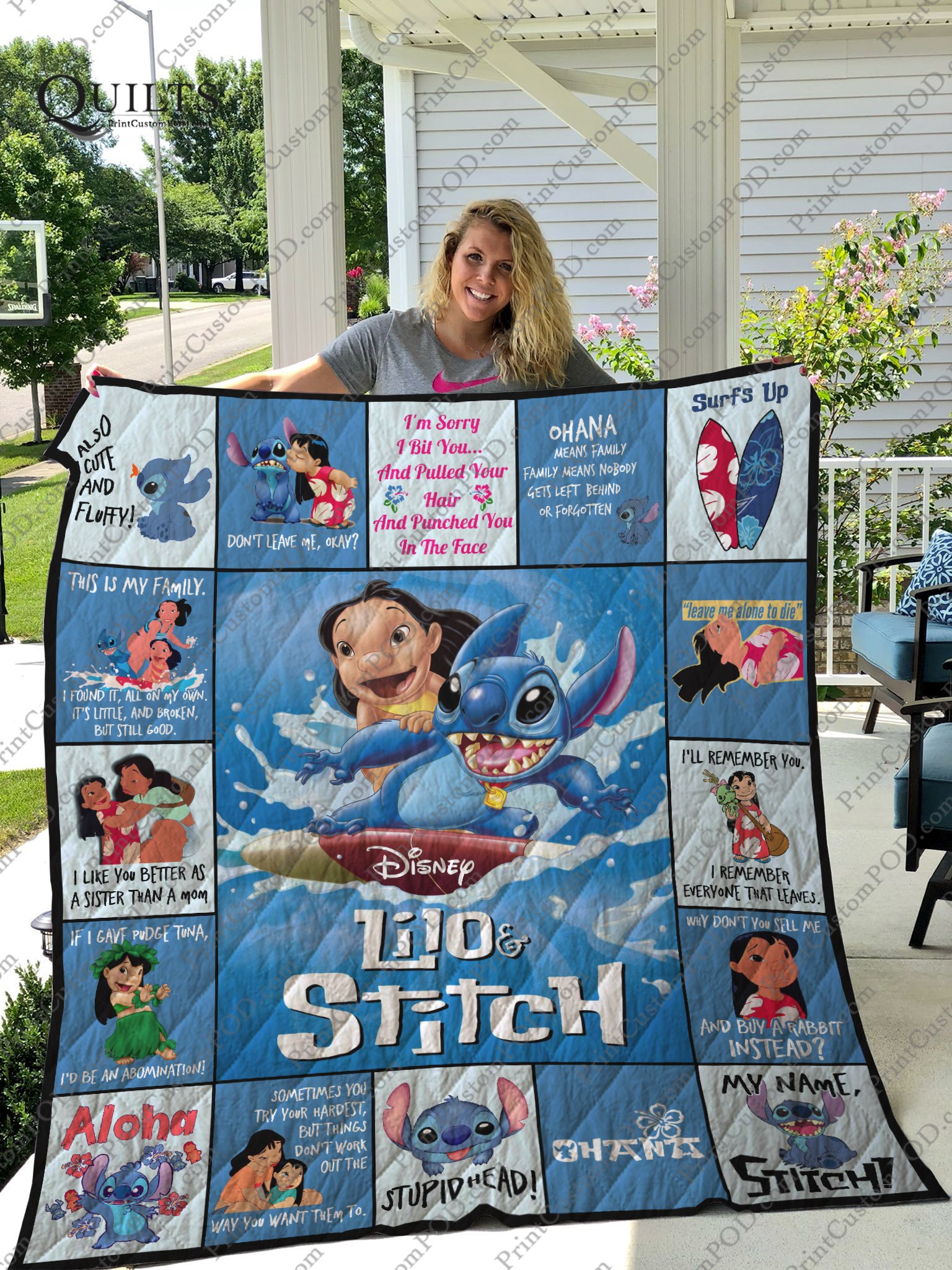 Lilo Stitch Quilt Blanket For Fans Ver 17 Pick A Quilt