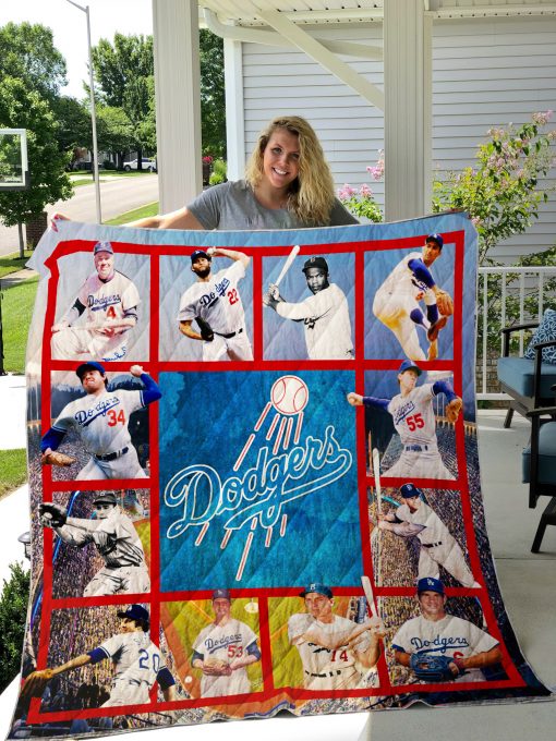 Los Angeles Dodgers Quilt Blanket