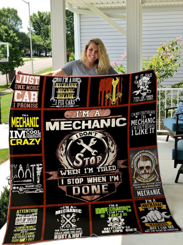 Mechanic Printed Blanket 09