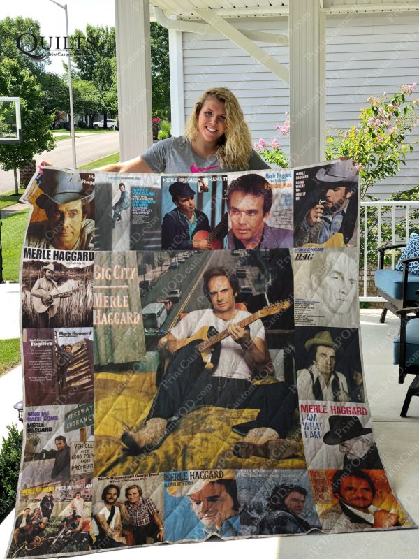 Merle Haggard Quilt Blanket For Fans Ver 17