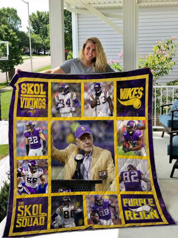 Minnesota Vikings Quilt Blanket