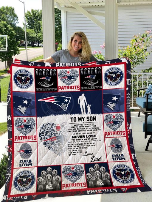New England Patriots Quilt Blanket I1d2