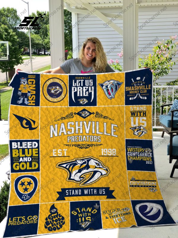 Nhl – Nashville Predators  17 Quilt Blanket