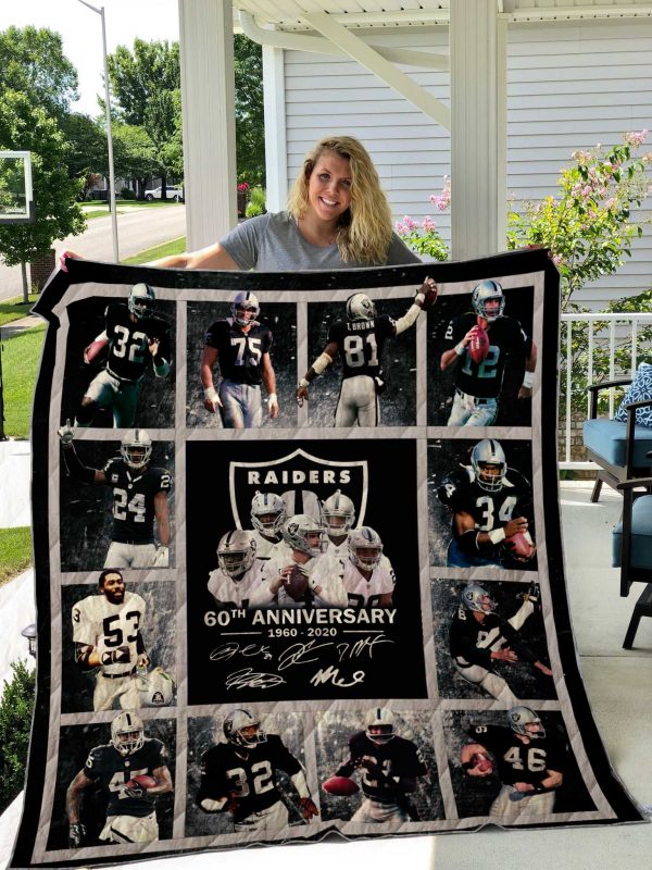 Oakland Raiders Quilt Blanket