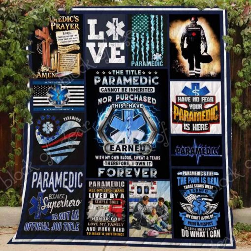 Paramedic Life Quilt Blanket Kc1507