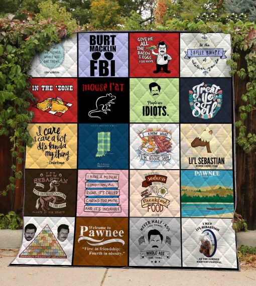 Parks And Recreation Quilt Blanket 01