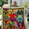 Parrot Quilt Blanket 04