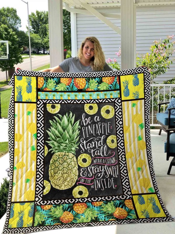 Pineapples Quilt Blanket 01