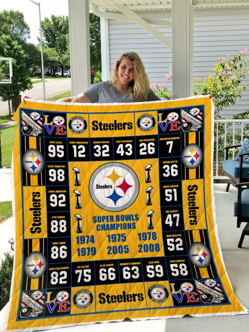 Pittsburgh Steelers 2 Quilt Blanket I1d1