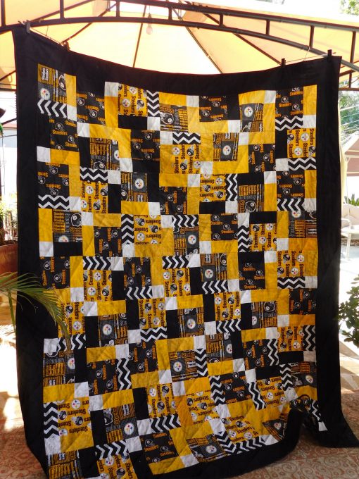 Pittsburgh Steelers Quilt Blanket 01