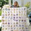 Pokémon Go Characters Quilt Blanket