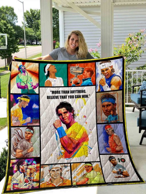 Rafael Nadal Quilt Blanket 01