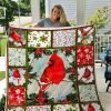 Red Cardinal Quilt Blanket 01