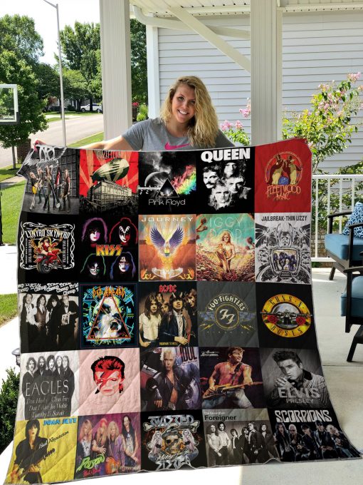 Rock Music For Fans Quilt Blanket