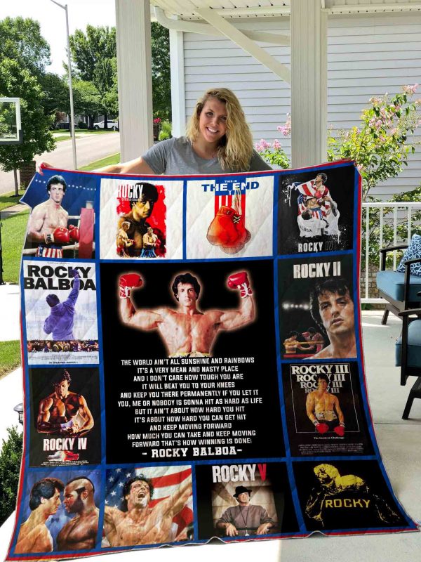 Rocky Balboa  Quilt Blanket 01