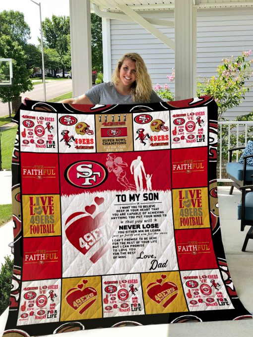 San Francisco 49ers – Dad To Son Quilt