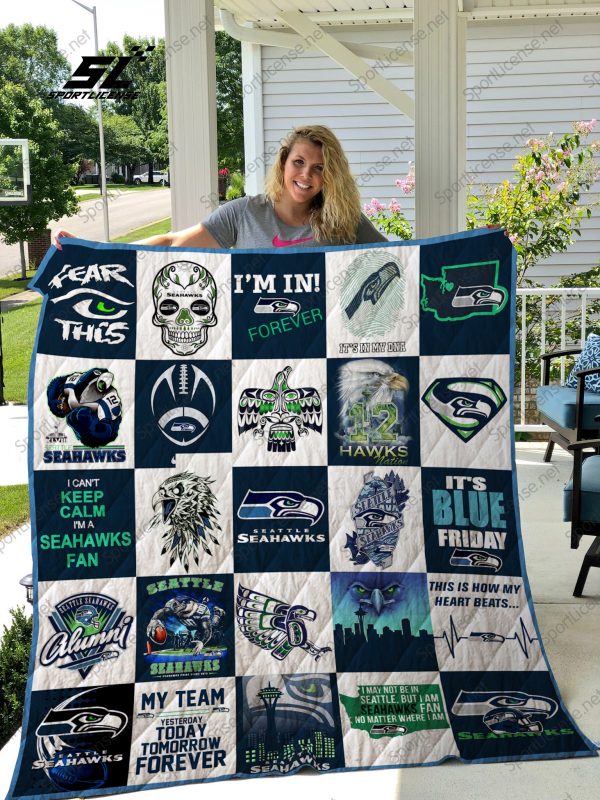 Seattle Seahawks Quilt Blanket 25