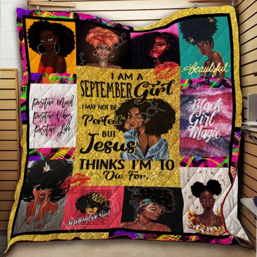 September Girl – Black Queen Quilt Thh768-3