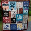 Skiing Quilt Blankets