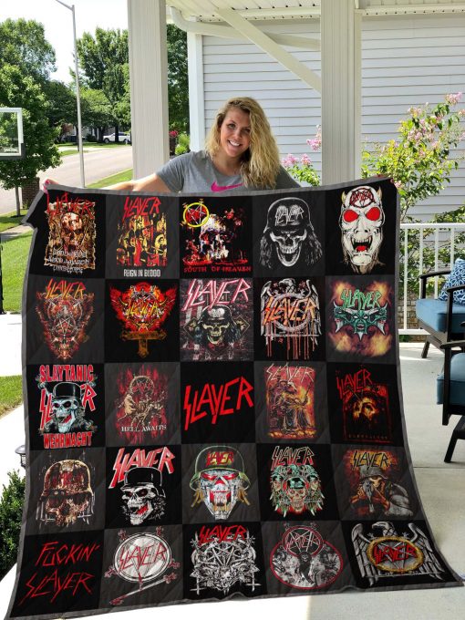 Slayer Tshirt Quilt Blanket