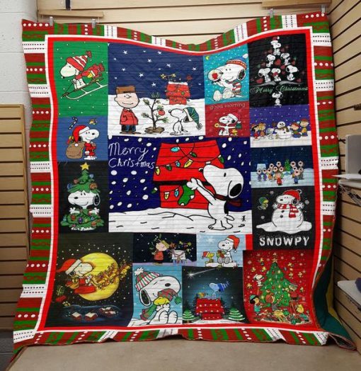 Snoopy Christmas Quilt Blanket