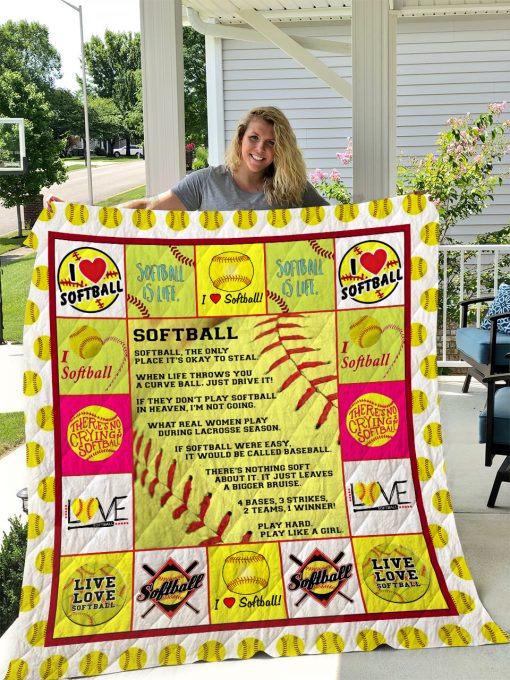 Softball Quilt Blanket I1d2