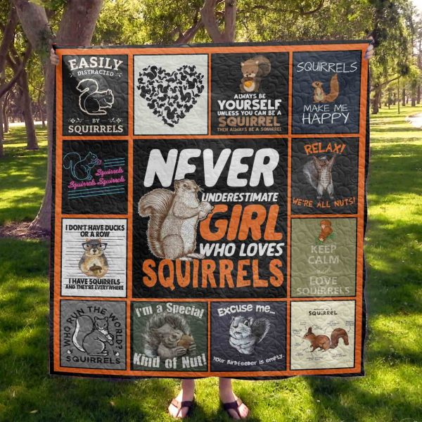 Squirrel Quilt Blanket 01