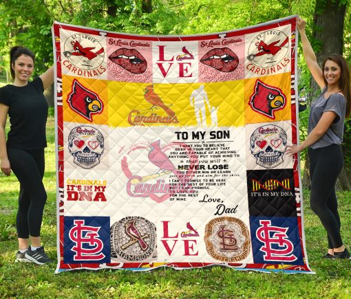 St Louis Cardinals Family – To My Son Quilt