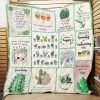 Succulents Plant Lover Quilt Blanket