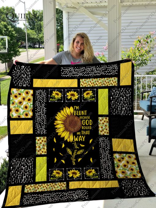 Sunflower Girl Quilt For Fans