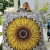 Sunflower Quilt Blanket 01