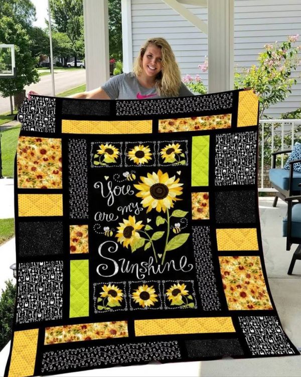 Sunflowers – You Are My Sunshine Quilt Blanket