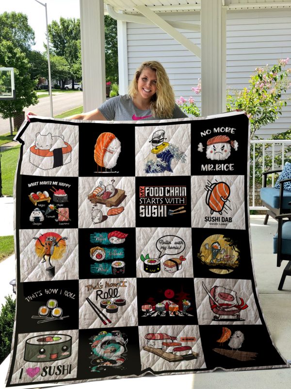 Sushi Funny Quilt